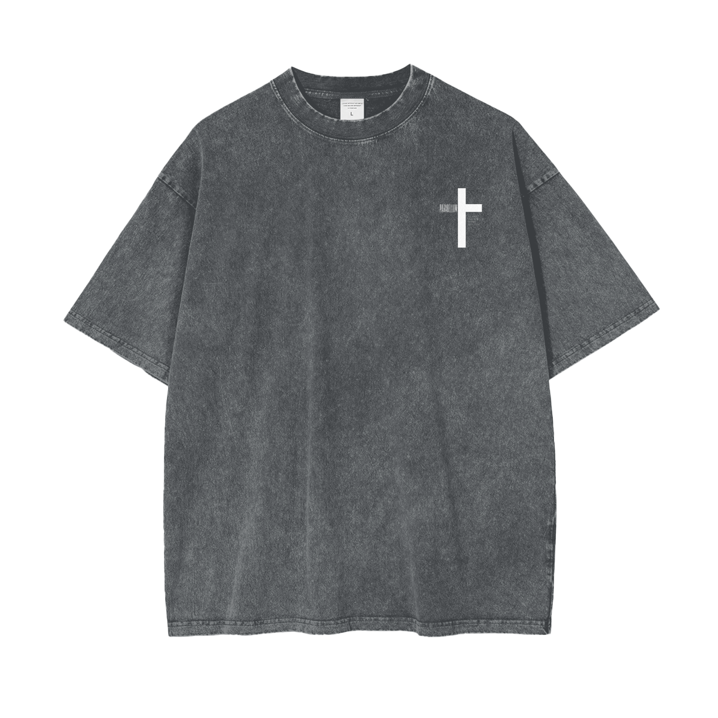 Cross : Acid Wash Oversize T-Shirt - 250 GSM