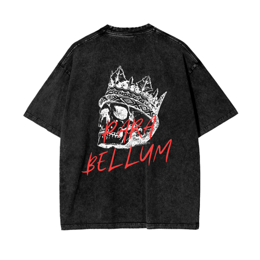 Acid Wash Oversize T-Shirt - Undead King