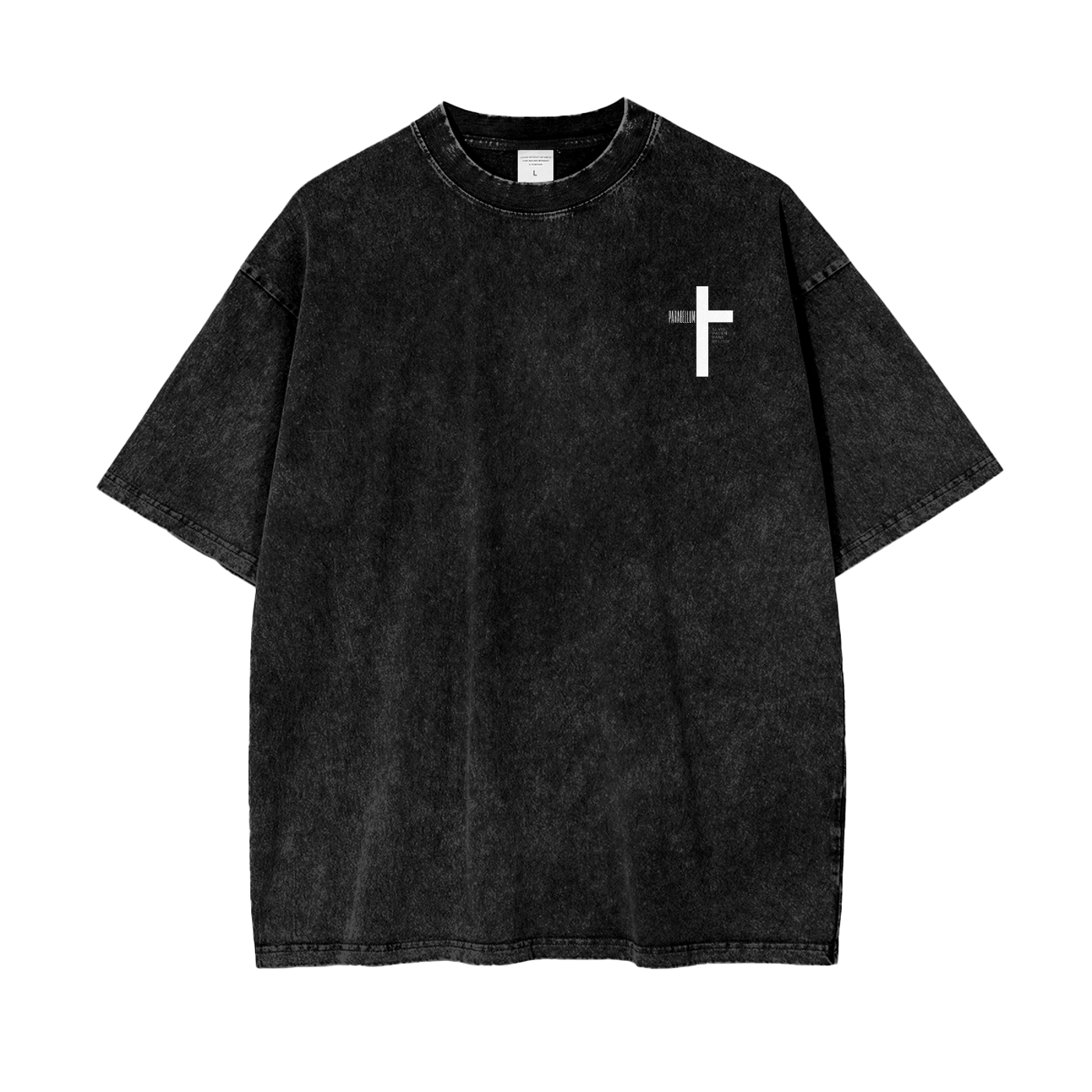 Cross : Acid Wash Oversize T-Shirt - 250 GSM