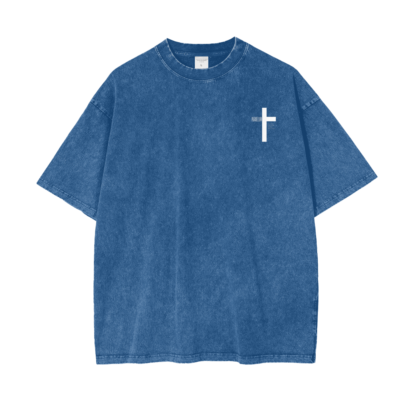 Cross : Acid Wash Oversize T-Shirt - 250 GSM